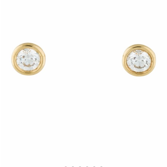 Tiffany & Co. Elsa Peretti Diamonds By the Yard Yellow Gold Earrings - Picture 2 of 10